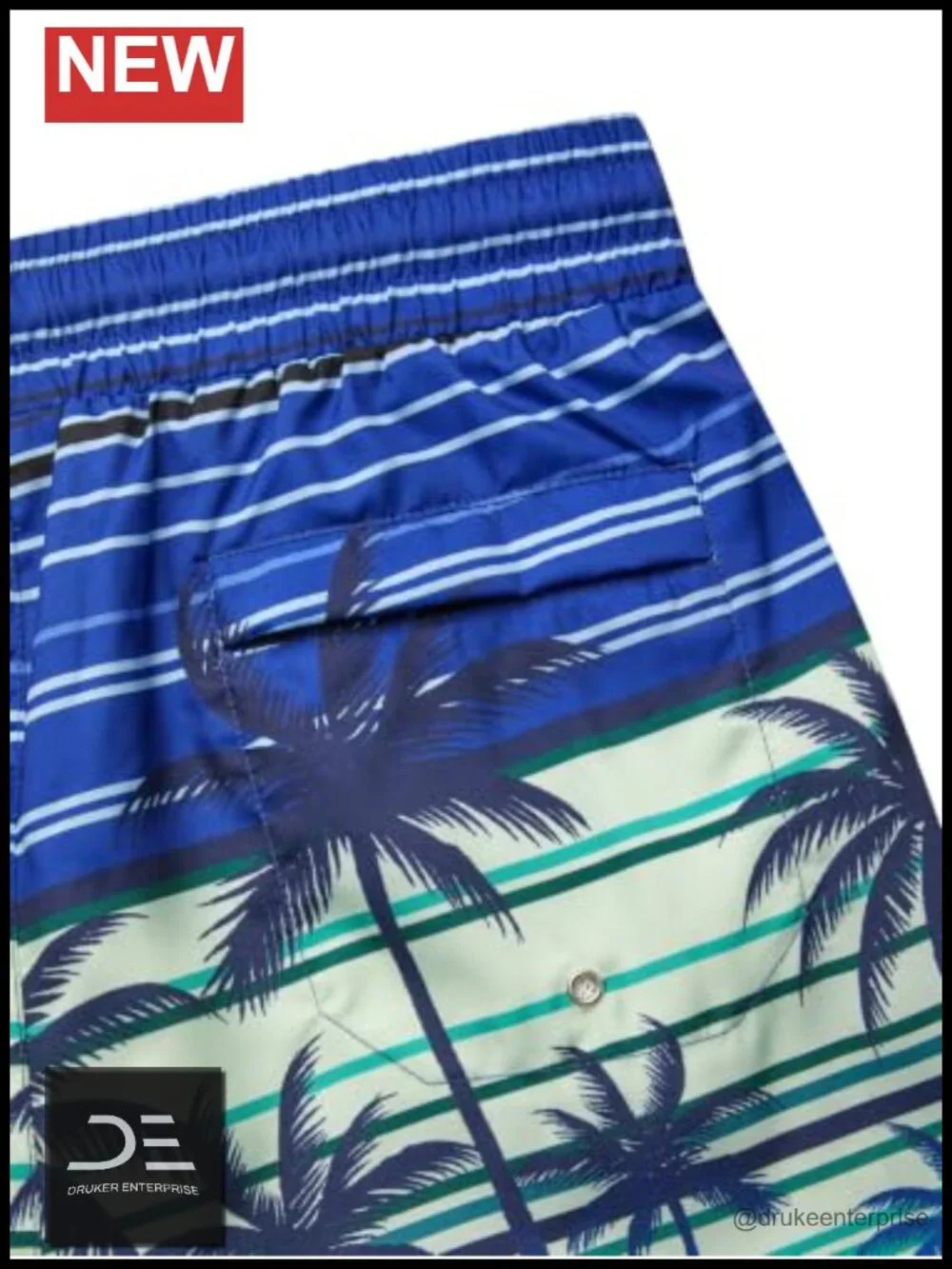 Men's Quick Dry Swim Trunks with Mesh Lining Board Shorts